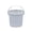 Clear, variant on OIUR Round Plastic Bucket with Comfortable Grip Handle, Stackable Multipurpose Container, Liquid Storage Bucket for Home Garden