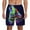 Black, variant on Howling Wolf for Men's Swimming Trunks Swim Trunks Quick Dry Swim Shorts with Mesh Lining Funny Swimwear Bathing Suits