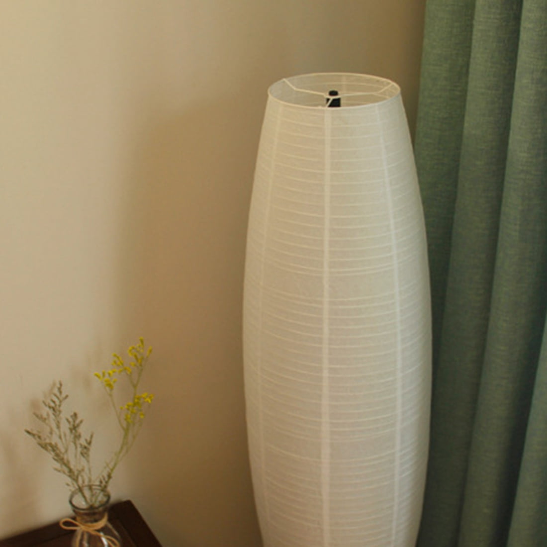 Rice Paper Floor Lamp Tall Lights Living Room Decor Special Stand Beside Only Lampshade