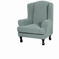 thumbnail image 5 of Transform Your Living Space with Our 2-Piece Soft Wingback Chair Slipcover, 5 of 10