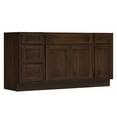 thumbnail image 6 of 66 in. W x 21 in. D x 32.5 in. H Bath Vanity Cabinet without Top in Brown, 6 of 9