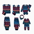 thumbnail image 1 of Conjuntos de pijamas navideños a juego para toda la familia con estampado de árboles, estrellas y Fair Isle, 1 of 5
