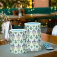 thumbnail image 3 of Yayeee Flameless Candles with Remote Flickering Battery Operated Multi Color Changing, Beige Floral Pattern, 3 of 7