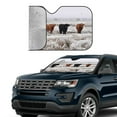 thumbnail image 3 of Kdxio Yak Print Front Windshield Sun Shade,Folding Auto Sunshade for Car Truck SUV-Medium, 3 of 7