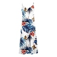thumbnail image 4 of Aboser Summer Tropical Cami Dresses for Women Trendy Floral Printed Boho Dress Flowy Spaghetti Strap Beach Sundresses Loose Fits Sleeveless Maxi Dresses, 4 of 5