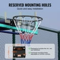 thumbnail image 5 of Heavy Duty Basketball Rim Wall Mounted Hoop with Net and Double Spring,18" Indoor Outdoor Flexible Goal Replacement for Kids and Adults, 5 of 6