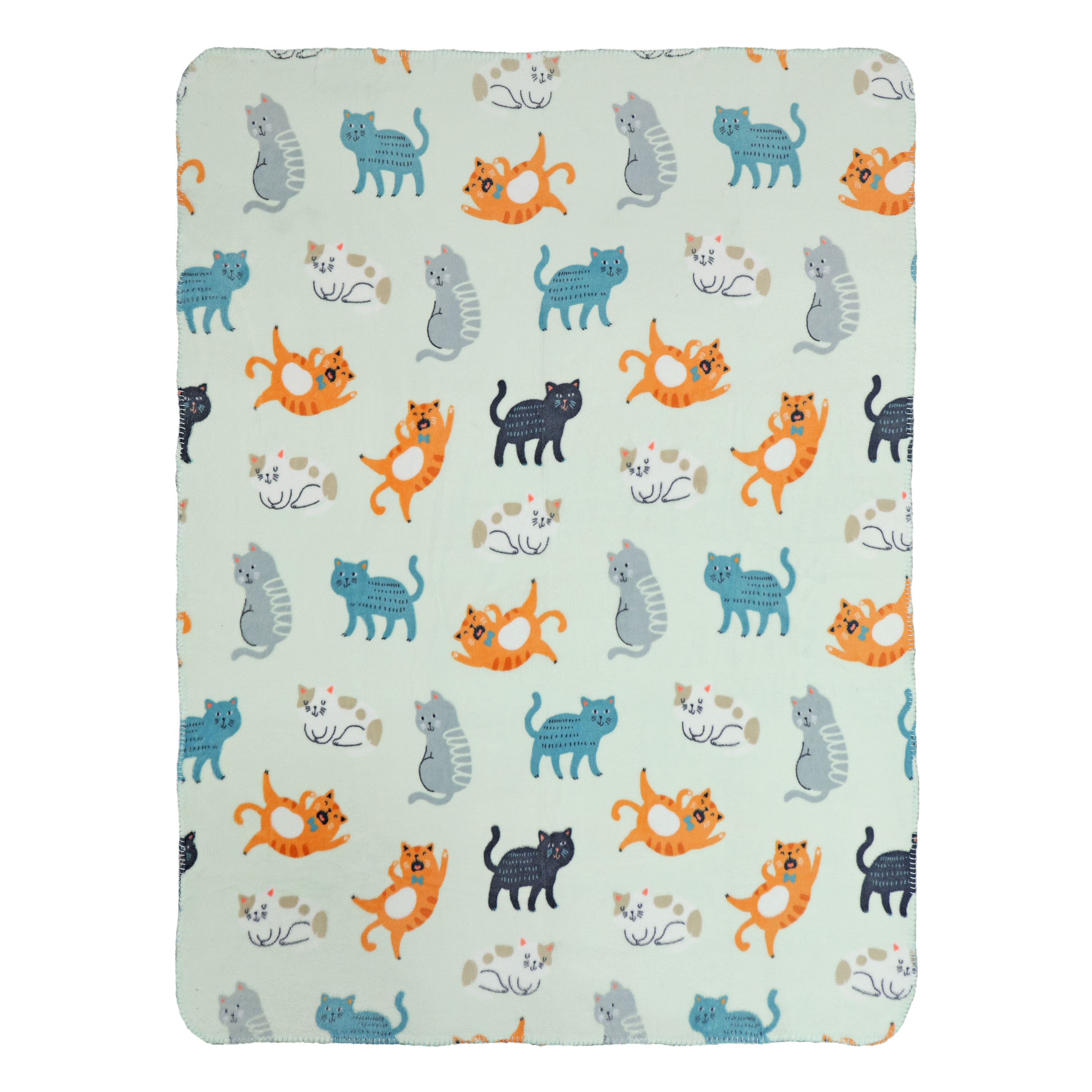 Mainstays Fleece Plush Throw Blanket, 50" x 60", Cats, 2-Pack - image 3 of 11