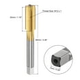 thumbnail image 2 of Unique Bargains M12 x 1 Left Hand Titanium Coated High Speed Steel Machine Straight Flute Tap, 2 of 6
