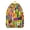 Colorful Math Numbers, variant on Tie Dye Pattern Backpack for School,Schoolbag with Adjustable Shoulder Straps & Padded Back,15.7"x11.8"x5.5"