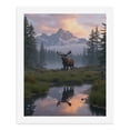 thumbnail image 5 of Paint By Numbers Kit for Adults Beginner - DIY Moose Reflection Mountain Sunset Canvas Painting Kits for Adults, Frameless Paint By Number for Adults for Home Wall Decor 16x20 Inch, 5 of 7
