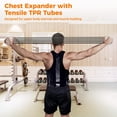 thumbnail image 2 of Chest Expander, 5 Tubes Adjustable Arm Strength Trainer, Back Muscle Exercising Resistance Band, Spring Exerciser with 30-150 Lbs TPR Tubes, Home Fitness Equipment for Men, Women, 2 of 6