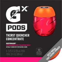 Gatorade Gx Sports Drink Mix Concentrate Pods, Strawberry Raspberry, 4 Count Pods