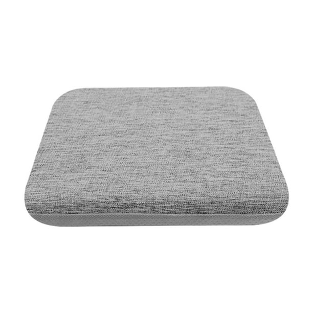 Cojín de lino para asiento de 40x40 cm, antideslizante, para silla, hogar, cocina, oficina, coche, comedor, con relleno de esponja y funda lavable y desmontable para sillas de madera y metal, tatami