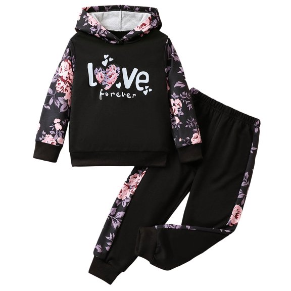 eczipvz Toddler Girl Outfits Baby Girl Clothes Sweatshirt Pants Set Toddler Fall Winter Clothes Red,3-4 Years