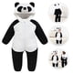 thumbnail image 3 of 1 adorable mono de invierno de una pieza con forma de panda para bebé de franela, 3 of 6