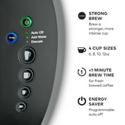 Keurig K-Select Single-Serve K-Cup Pod Coffee Maker with 12oz Brew Size, Strength Control, Matte Black