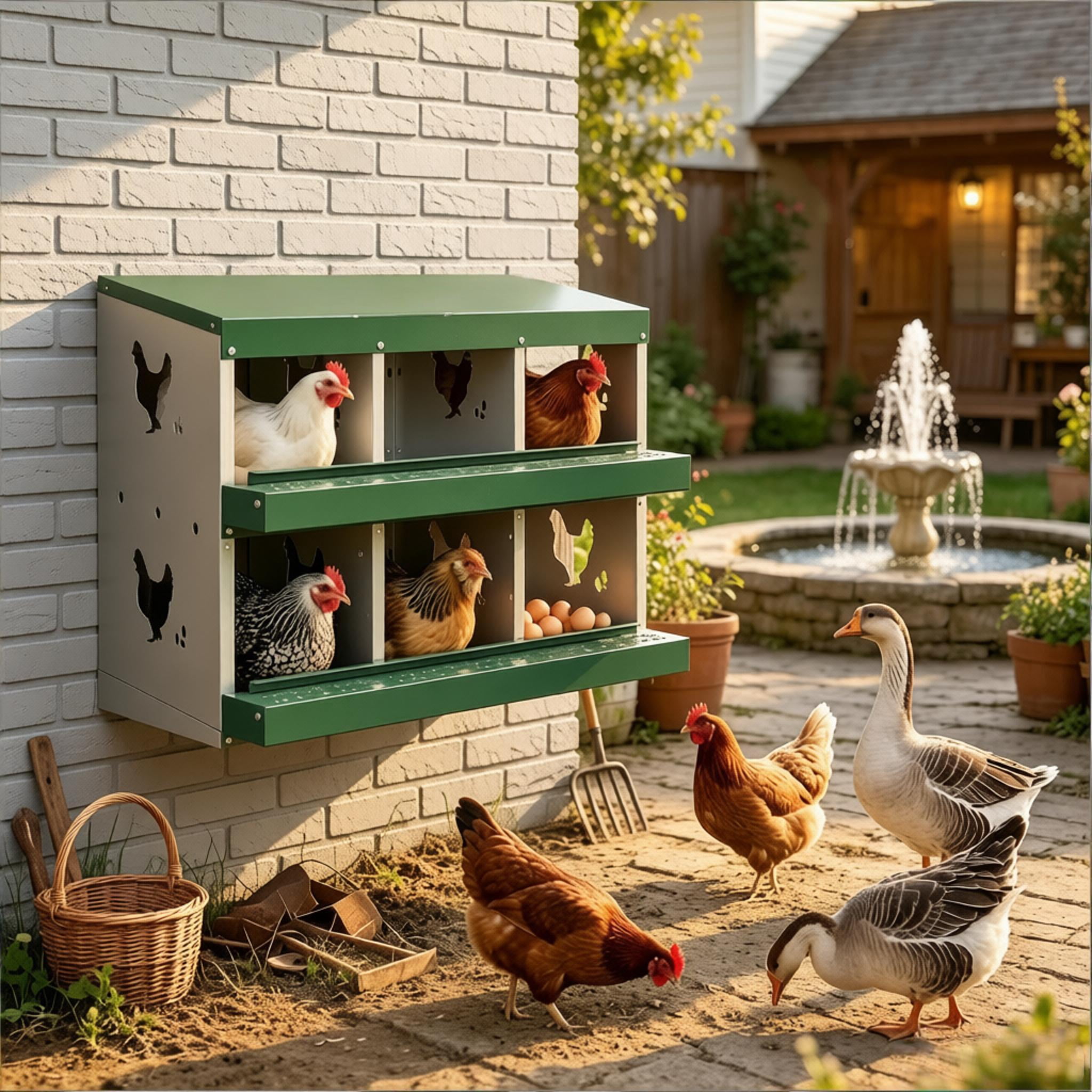 Outdoor Egg Laying Boxes, Metal Nesting Boxes, Chicken Nesting Boxes