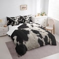 thumbnail image 3 of Homewish Animal Cow Print 7-Piece Twin Bedding Set - Black White Farmhouse, 3 of 8