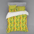 thumbnail image 2 of Ambesonne Floral Bedding Set 3 Pcs, Narcissus Flower Ornate, Twin, Green Yellow, 2 of 3