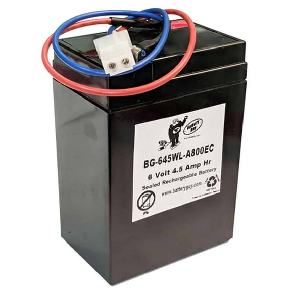 BatteryGuy Battery BG-645F1 - 6V 4.5AH Replacement for Ross Products Patrol Pump battery