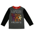 thumbnail image 2 of Five Nights At Freddys Characters I Survived Grey Sleep Lounge Pajamas Set, 2 of 4