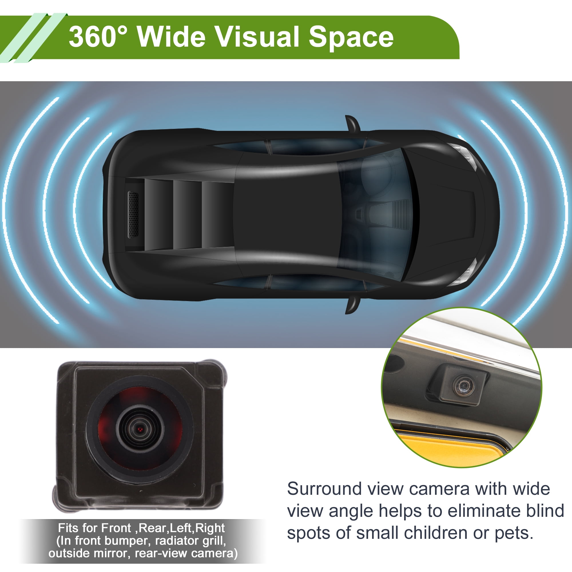 Unique Bargains A0009055505 Surround Camera for Mercedes-Benz Park Assist Rear Camera