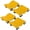 Yellow, variant on Wheel Dolly Set of 2, Car Moving Dolly 3000LBS Heavy-Duty Cart for Moving Cars, Trucks, Trailers, Motorcycles, and Boats