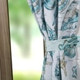 thumbnail image 3 of Barefoot Bungalow  Cruz Coastal Curtain Set (Set of Two Panels) - 42 W x 84 L Each - 84 W x 84 L (inches) White, 3 of 5