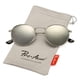 thumbnail image 4 of Lentes de Sol Pro Acme Pequeños Redondos de Metal Polarizados para Mujer, 4 of 8