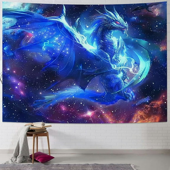 BCIIG Fantasy Dragon Tapestry Galaxy Tapestry Wall Art Decor for Bedroom Living Room Apartment Dorm Decorations Wall Hanging Tapestries