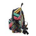 thumbnail image 4 of FORMRS School Backpack with Front Zippered Pocket 12" Student Travel Daypack, Red Geometric, 4 of 6