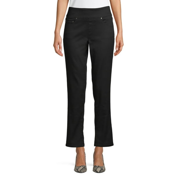 Time and Tru - Time and Tru Woven 5 Pocket Pull-On Pant Women's ...