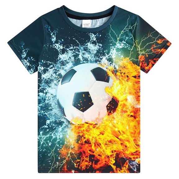 shoper Boys' Tops, Tees & Shirts Round Neck Short Sleeve Trendy Preppy Shirt T Shirt for Boys and Boys