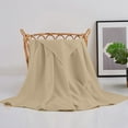 thumbnail image 6 of Taotanxi Cooling Blankets, 100% Rayon Derived from Bamboo, Absorbs Body Heat to Keep Cool on Warm Night, Ultra-Cool Lightweight Blanket(35x40 inches, Beige), 6 of 7