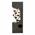 thumbnail image 5 of Fontaine Extérieure en Bol de Fleurs en Métal Gris avec Éclairage DEL Blanc Chaud - Extérieur, 5 of 5