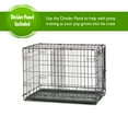 thumbnail image 6 of Vibrant Life Wire Dog Crate, Single-Door, Divider and Leak-Proof Tray, Metal, Foldable, Durable, Black, 30", 6 of 9