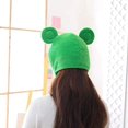 thumbnail image 5 of Sombrero de rana de felpa, gorro con orejas de rana, disfraz de Halloween, sombreros de animales, accesorios de disfraz de fiesta para adultos, 5 of 5
