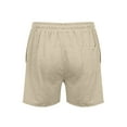 thumbnail image 6 of ORQ Men's Loose Pockets Drawstring Solid Casual Sport Short Pant, 6 of 6
