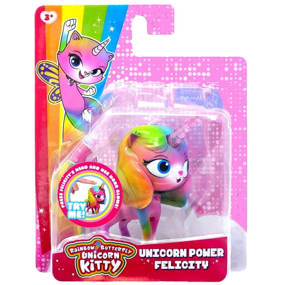 Rainbow Butterfly Unicorn Kitty Unicorn Power Kitty Figure Set