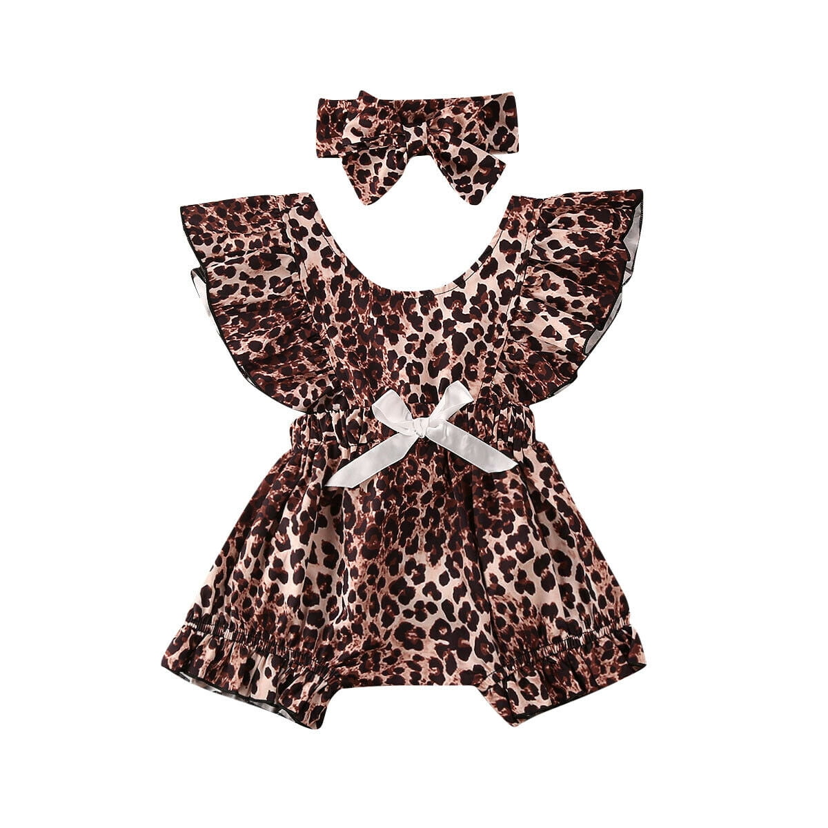 leopard print romper baby