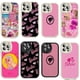 thumbnail image 4 of Carcasa Para OPPO A16 A16S A16K A17 A17K A5S A3S A12E A12 A15 A15S A35 F11 A53 A31 A9 A5 2020 A52 A92 A72 A76 A36 A96 A11S Funda De Cuero PU Con Sensación De Piel De Barbie Rosa Girly, 4 of 4