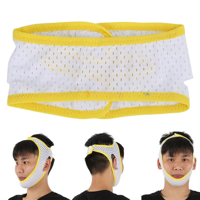 Anti Snoring, Chin Strap Mesh with High Performance for Men for Snoring Yellow, Edge Covering