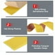 thumbnail image 3 of Uxcell 3.2Ft Nosing para Escaleras, Protectores de Bordes de Escalera Autoadhesivos de 4cm, Amarillo, 3 of 7