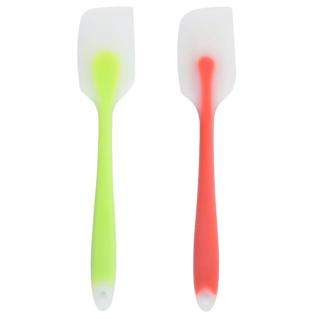 Shisuyan 2pcs Silicone Scraping Spatula Mixing Spatula Non-stick Baking Cooking Spatula