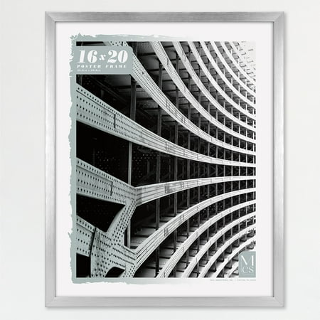 MCS Foundation 16x24 Poster Frame Traditional Brass, Vertical & Horizontal Wall Hanging Large Picture Frame for Photos, Posters & Art Prints (1-Pack)