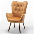 thumbnail image 3 of Uspridefurniture Kreedence 26.38" W Microfiber Wing Back Armchair, Muster Yellow, 3 of 5