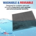 thumbnail image 4 of LifeSupplyUSA (18x20x1) Aluminum Electrostatic Air Filter Replacement Washable Air Purifier A/C Filter for Central HVAC, MERV 8, Energy Saving, Easy to Clean, Long-Lasting (3-Pack), 4 of 5