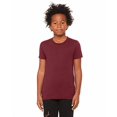thumbnail image 2 of Bella Canvas Youth Short Sleeve Triblend Tee, XL, Maroon Triblend, 2 of 3