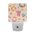 thumbnail image 6 of Yayeee LED Night Light for The Home Plug in With Light Sensors 2 Pack, Blue Beach Toys Pattern, 6 of 6