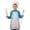 Easter and Gnomes, variant on Easter and Rainbow Bunnies White Pattern Youth Aprons, Adjustable Neck Strap Aprons for Teens' Cooking & Baking